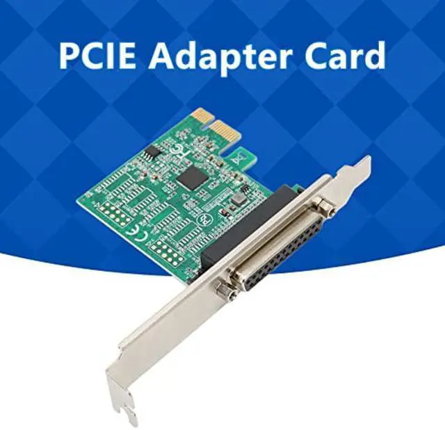 Alt view image 3 of 5 - Sanpyl PCI-E Expansion Card, PCI Express 1X IEEE 1284 DB25 Parallel Port Expansion Card Printer Port PCI Express to DB25 Adapter Card for Windows