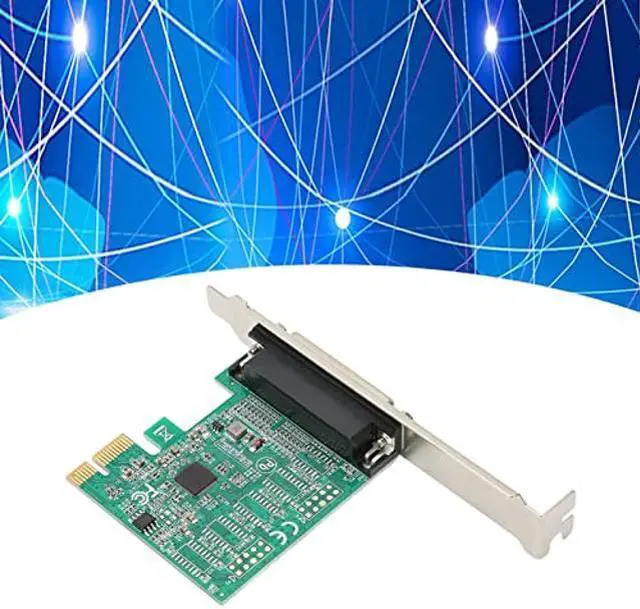 Alt view image 4 of 5 - Sanpyl PCI-E Expansion Card, PCI Express 1X IEEE 1284 DB25 Parallel Port Expansion Card Printer Port PCI Express to DB25 Adapter Card for Windows