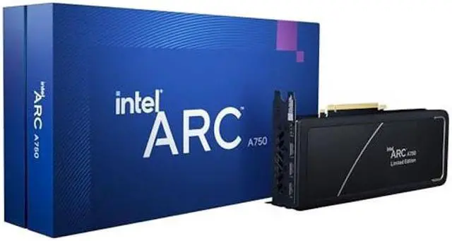intel arc a750 limited edition graphics card 8GB GDDR6 21P02J00BA PCIe 4.0 Graphic Intel Arc Graphics products require Resizable BAR enabled for optimal performance Intel tests show its Arc