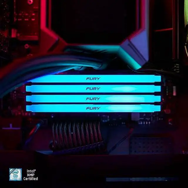 Alt view image 5 of 5 - Kingston Fury Beast RGB 8GB 3600MT/s DDR4 CL17 DIMM Computer Memory KF436C17BB2A/8