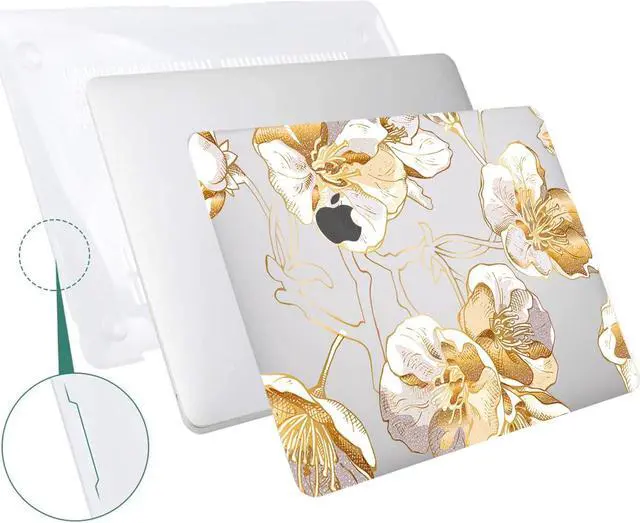 Alt view image 3 of 5 - SaharaCase - Apple MacBook Air 13.6" M2 and 13" M3 Chip Laptops Hybrid-Flex Arts Case with Silicone KeyPad Cover - Sleek Hard Shell, Snap-On, Anti-Slip Grip (Clear)