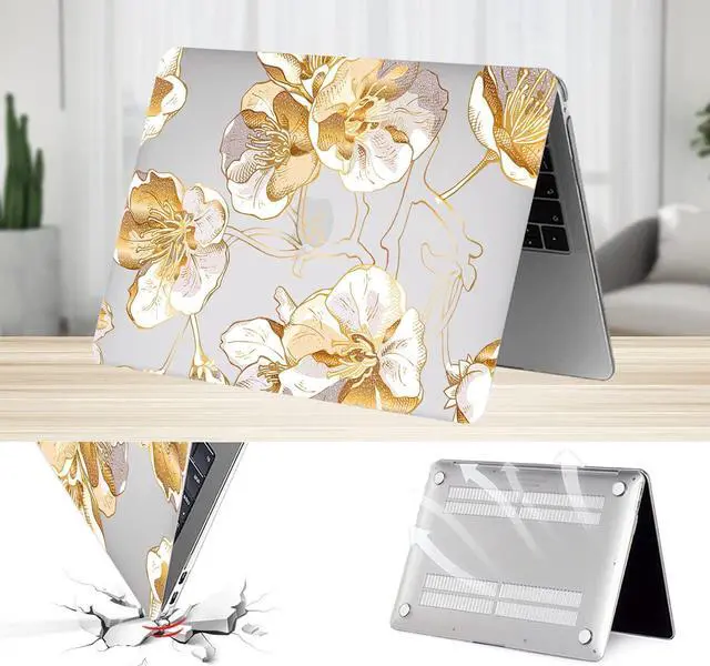 Alt view image 4 of 5 - SaharaCase - Apple MacBook Air 13.6" M2 and 13" M3 Chip Laptops Hybrid-Flex Arts Case with Silicone KeyPad Cover - Sleek Hard Shell, Snap-On, Anti-Slip Grip (Clear)