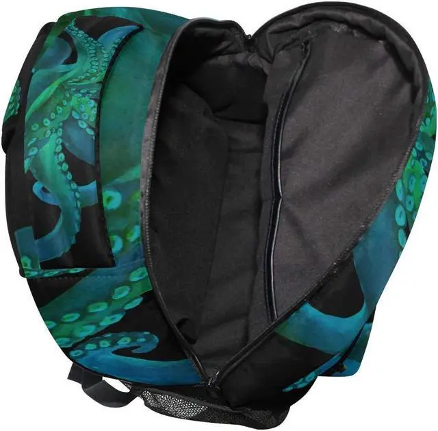 Alt view image 4 of 5 - ALAZA Watercolor Octopus Large Backpack for Kids Boys Girls Student Personalized Laptop iPad Tablet Travel School Bag with Multiple Pockets