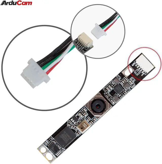 Alt view image 4 of 5 - Arducam 8MP Autofocus USB Camera, IMX179 Lightburn Camera with Microphone, Ultra HD Embedded Webcam for PC and Raspberry Pi, Compatible with Linux, Windows, and Mac OS