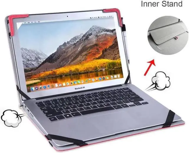 Alt view image 4 of 5 - Berfea Protective Case Compatible with LG Gram 16 inch Laptop PU Leather Cover Computer Notebook Sleeve Cases