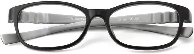 Alt view image 5 of 5 - Mind Bridge Kids Blue Light Blocking Computer Video Gaming Glasses - Anti Eyestrain | Durable Cute Protection Eyewear for Children Boys & Girls Digital Screen Time & Technology Use | 558 Black Gray
