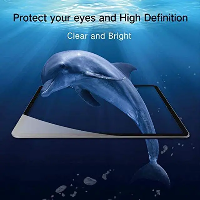 Alt view image 4 of 5 - PERFECTSIGHT Anti Blue Light Screen Protector Compatible with iPad Air 5 2022/ Air 4 10.9 inch 2020/ iPad Pro 11 (2022/2021/2020/2018 Model), HD Clear Eye Protection Anti Fingerprint Tempered Glass