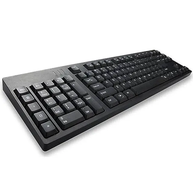 Alt view image 3 of 5 - MCSaite Left-Handed Keyboard, Wired Ultra-Thin Keyboard USB Port with 2 Hubs Portable Scissors Foot Structure Fit with Professional or Industrial Use for Computer Laptop Mac Notebook