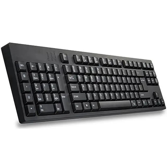 Alt view image 4 of 5 - MCSaite Left-Handed Keyboard, Wired Ultra-Thin Keyboard USB Port with 2 Hubs Portable Scissors Foot Structure Fit with Professional or Industrial Use for Computer Laptop Mac Notebook