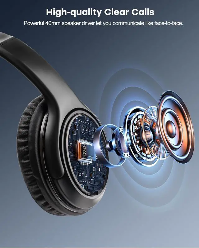 Alt view image 3 of 5 - MKJ USB Headset with Microphone for PC, Stereo Computer Headset with Noise Canceling Mic for Laptop MAC, Dual Ear Wired Headphone for Call Center, Home Offices, Skype, Zoom, Microsoft Teams, Webinar