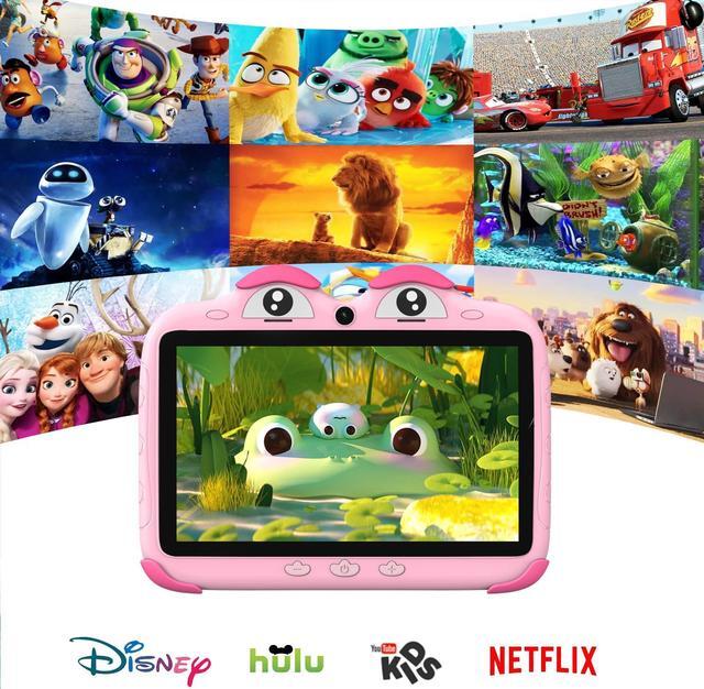 Alt view image 2 of 5 - Kids Tablet 7 Inch Tablet for Kids 32GB Toddler Tablet Free Kids Software Installed, Kids Learning Android Tablet with WiFi YouTube Parental Control for Toddlers Boys Girls Childrens Tablet
