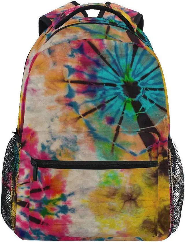 Main image of ZZKKO Tribal Ethnic Tie Dye Boys Girls School Computer Backpacks Book Bag Travel Hiking Camping Daypack