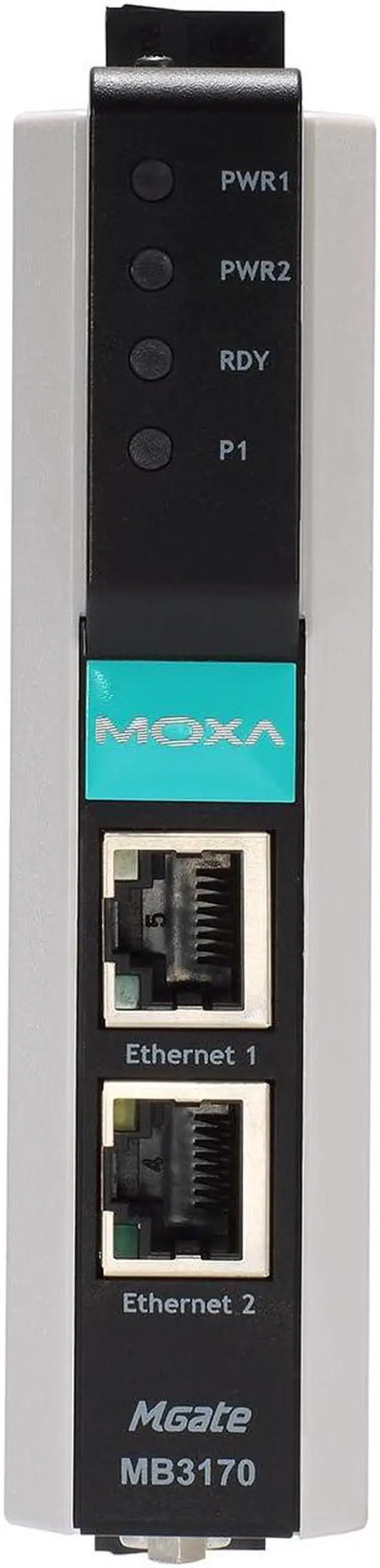 Alt view image 3 of 3 - MOXA MGate MB3170i-T 1 Port RS-232/422/485 Advanced Modbus TCP to Serial Communication Gateway with 2 KV Isolation (-40C +75C)