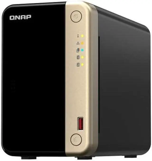 Main image of QNAP TS-264-8G-US 2 Bay High-Performance Desktop NAS with Intel Celeron Quad-core Processor, M.2 PCIe Slots and Dual 2.5GbE (2.5G/1G/100M) Network Connectivity (Diskless)