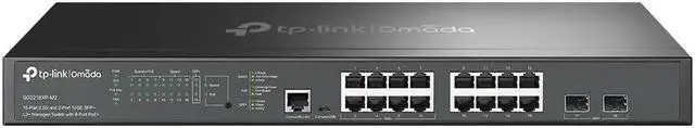 Main image of TP-Link Omada SG3218XP-M2 | 16 Port Multi-Gig 2.5G PoE Switch, 2x10GE SFP+ Port, 8 PoE+ Port@240W | L2+ Smart Managed | Support Omada SDN | Static Routing, IGMP Snooping, Abundant Security Features