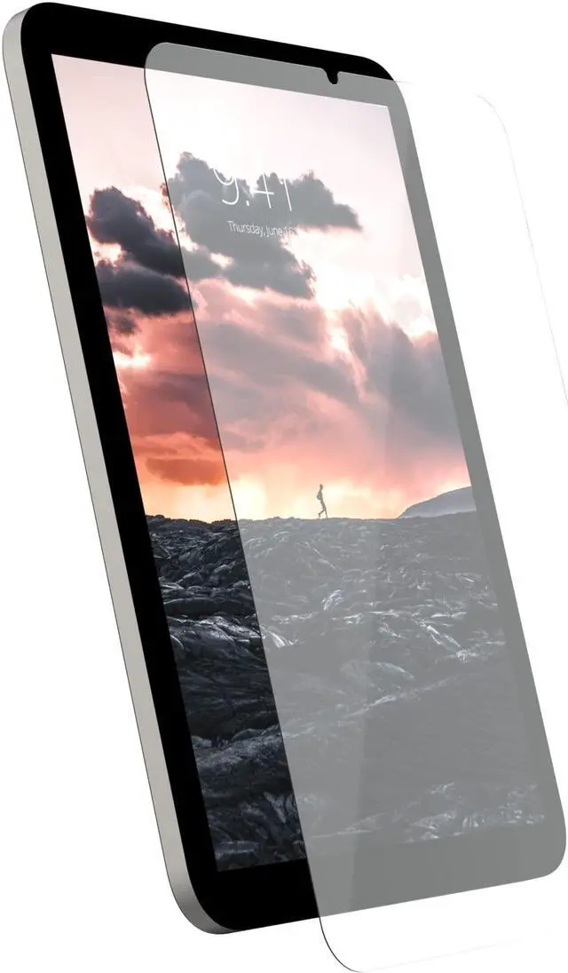 Main image of URBAN ARMOR GEAR UAG Designed for iPad mini A17 Pro (2024) A2993 A2995 A2996, (6th Gen, 2021) Glass Shield Plus Screen Protector - Double Strengthened Tempered Glass Ultra HD Anti-Fingerprint, Clear