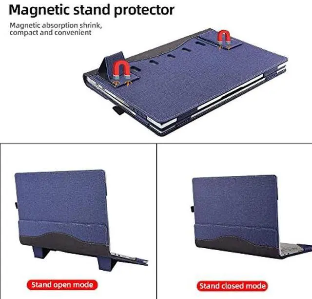 Alt view image 3 of 5 - VEVOOD Laptop Cover for Samsung Galaxy Book 2 360 |Book 2 Pro 360|Book 2 pro 360 | Book 3 360|Chromebook 13 XE930QCA/Book Flex 13.3 NP930QCG PU Detachable Case (13.3inch, Blue)