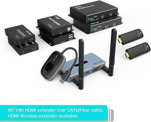 Alt view image 2 of 5 - MT-VIKI USB Extender Over Cat5e or Cat6 328ft, USB 2.0 Extender by Ethernet Cable, Extend USB Data up to 328ft 100 Meters