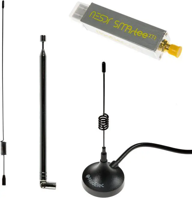 Main image of NESDR SMArTee XTR Bundle - Premium RTL-SDR w/Extended Tuning Range, Aluminum Enclosure, Bias Tee, 0.5PPM TCXO, SMA Input