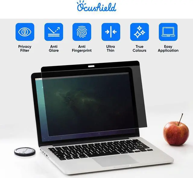 Alt view image 3 of 5 - Ocushield for Macbook Pro 16" - Anti Blue Light Screen Protector For Apple Macbook Pro 16" (2021 Model) Anti Glare - Privacy Filter - Designed by Optometrists - 100 Day Easy Returns (Model A2485)