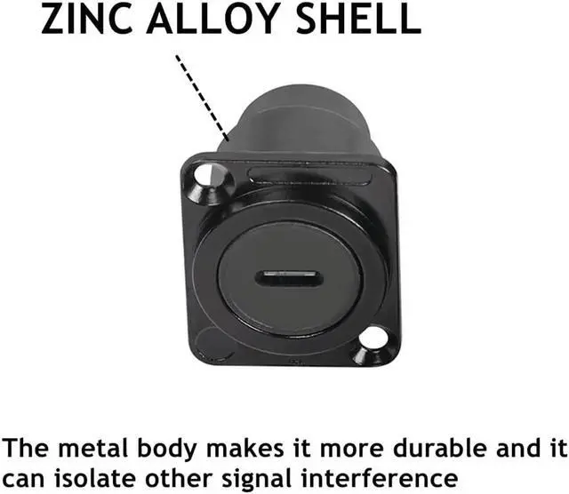 Alt view image 5 of 5 - PENGLIN 10PCS USB 3.1 Type C Panel Mount Connector, Type C 3.1 Pass Through Extension Converter Female to Female for Audio Video Network Industrial Equipment