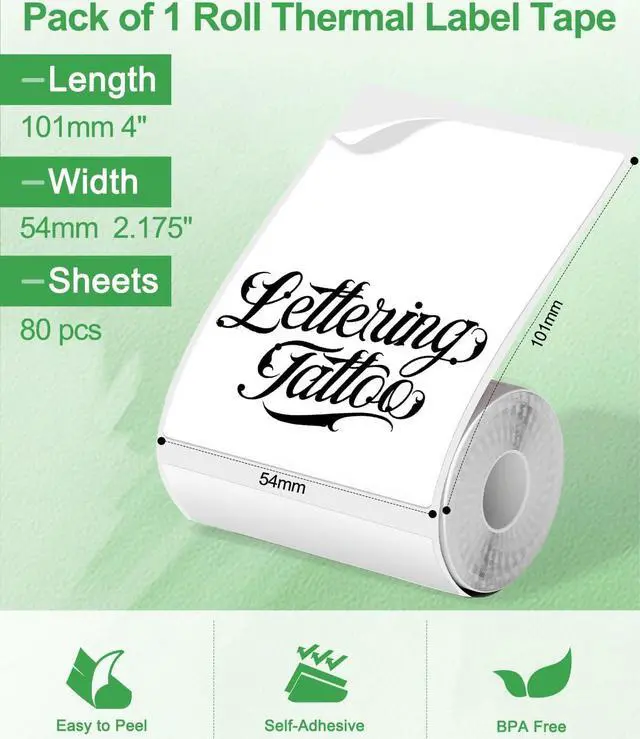 Alt view image 5 of 5 - Phomemo M220 Label Maker White & 1 Roll White Thermal Label 2.175"x4"(54x101mm), Upgrade 3 Inch Barcode Portable Printer, for Office & Small Business, Compatible with Phones&PC