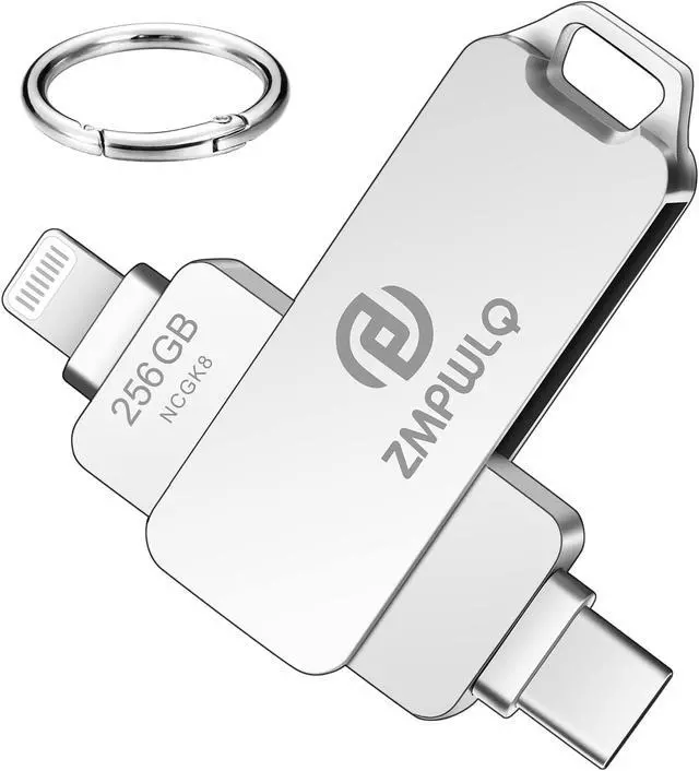 Main image of Apple MFi Certified 256GB Photo-Stick-for-iPhone-Memory-Thumb-Drive-iPhone-External-Storage Lightning USB C Android iOS MAC Flash Drive iPad-Picture-Transfer iPhone-Memory-Photo-Storage-Backup-Drive