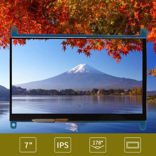 Alt view image 5 of 5 - plplaaoo LCD HDMI 1024x600 Ultra HD Display Screen Capacitive Touch Screen, 7-Inch Capacitive Touch Screen, Screen Display HDMI Monitor System Support for Raspberry Pi, Display Screen Capacitive T