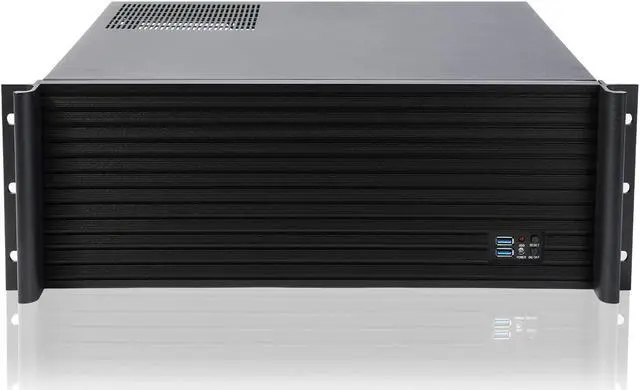 Alt view image 2 of 5 - RackChoice Micro ATX (7x3.5 HDD/Mini-ITX (11x3.5 HDD) 3U Rackmount Server Chassis,with 2x120mm+1x80mm Fan infront, Support Standard ATX PSU with Either top or Side Cooling