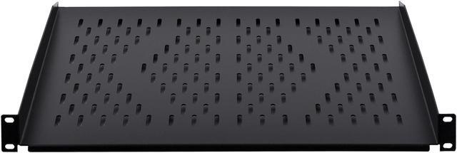 Alt view image 3 of 5 - RackPath 1U Cantilever Universal Rack Shelf - 14in Deep  Rackmount Shelf for 19 AV/Network Equipment Racks  55lbs Capacity - 2Pack