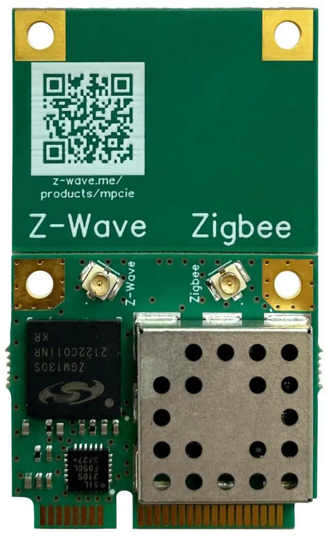 Alt view image 2 of 5 - Z-Wave.Me Z-Wave & Zigbee mPCIe Adapter
