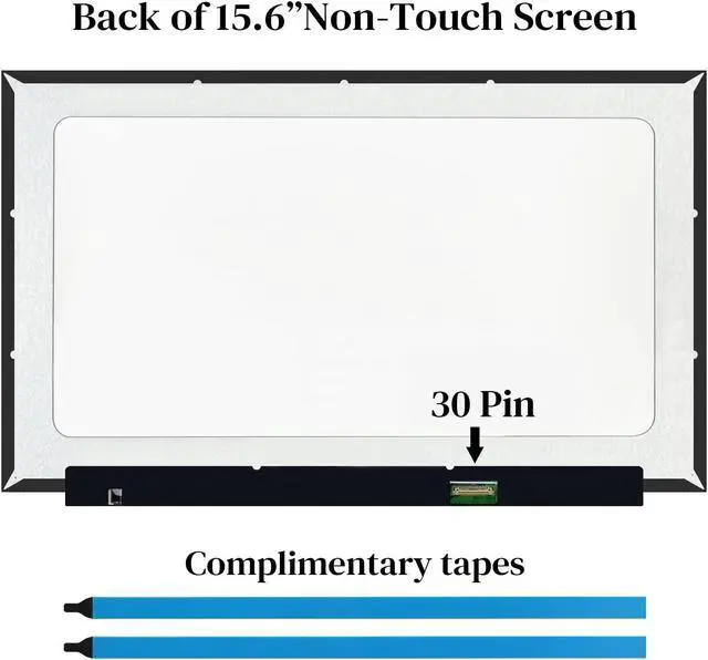 Alt view image 4 of 5 - NT156WHM-N44 V8.0.Fit NT156WHM-N34 N156BGA-EA3 LCD Screen Replacement for HP 15-DW0083WM HD 1366x768, LED Non-Touch Display(Narrow Edge)
