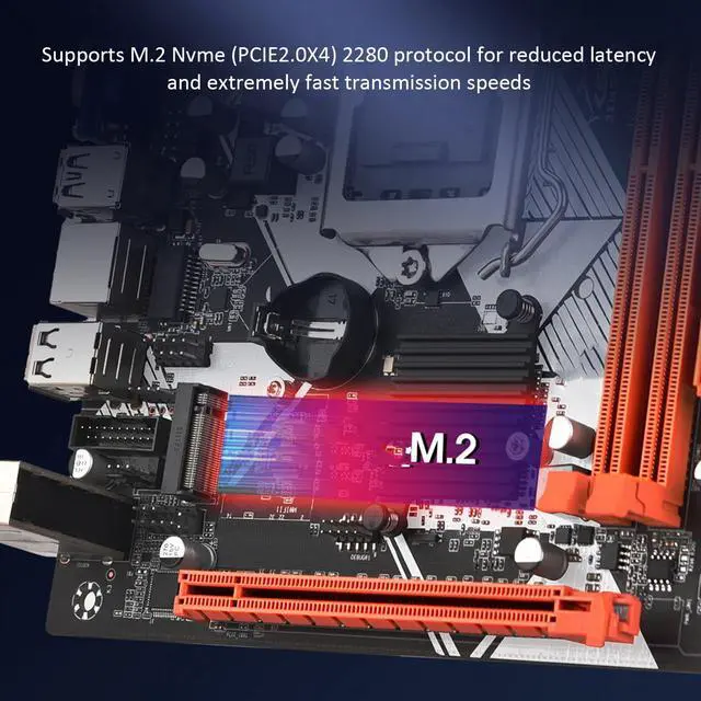 Alt view image 5 of 5 - ITX H110 Gaming Motherboard, Channel DDR4 LGA1151, SATA3.0 M.2 Nvme Support, VGA HD Multimedia Interface, for Desktop PC