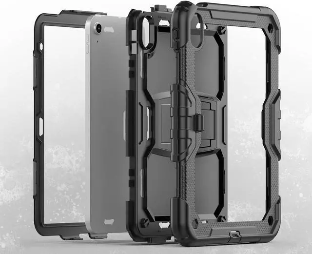 Alt view image 5 of 5 - Sahara - Raider Series Heavy-Duty Case for iPad 11'' (A16) and iPad 10.9" (10th Gen), Scorpion Black, (TB00279)