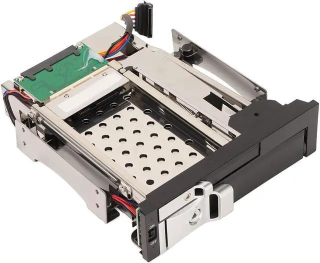 Main image of 2.5 in 3.5 in SATA HDD Tray, SATA Hard Disk Drive HDD Adapter Caddy Tray with 6Gbps Speed, Hot Swap Function, Trayless Design, Supports SATA I/II/III, for Wins OS