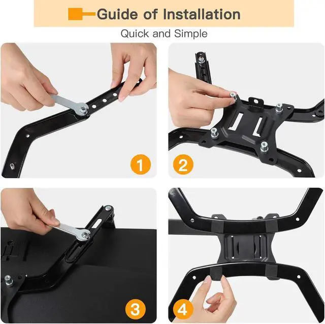 Alt view image 5 of 5 - ErGear VESA Mount Adapter, Universal Non-VESA Monitor Stand Adapter for 17 to 27 Inch Screens, VESA Bracket 75x75 mm - EGMUA4