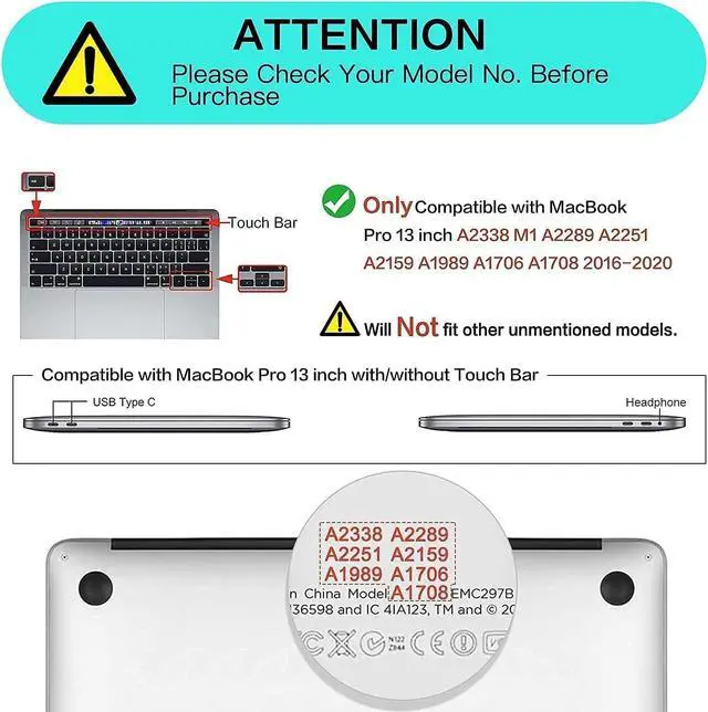 Alt view image 2 of 5 - MOSISO Compatible with MacBook Pro 13 inch Case 2016-2020 A2338 M1 A2289 A2251 A2159 A1989 A1706 A1708, Plastic Hard Shell&Vertical Bag with Pocket&Keyboard Skin&Screen Protector&Pouch, Midnight Green