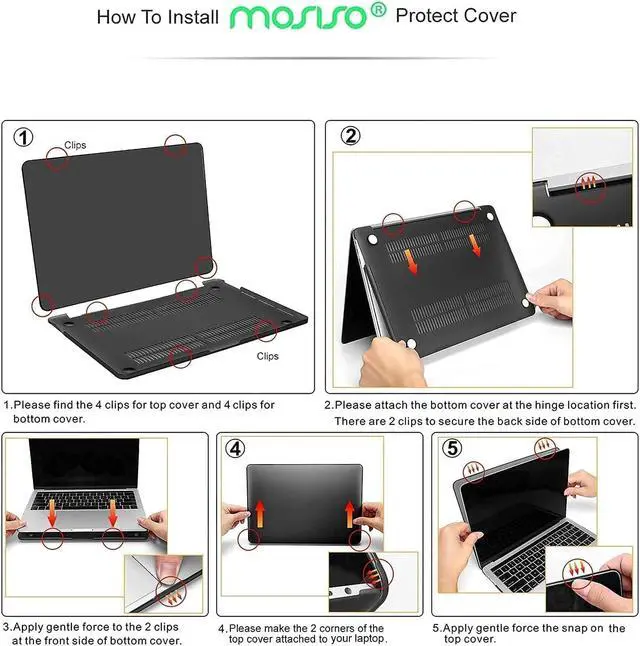 Alt view image 3 of 5 - MOSISO Compatible with MacBook Pro 13 inch Case 2016-2020 A2338 M1 A2289 A2251 A2159 A1989 A1706 A1708, Plastic Hard Shell&Vertical Bag with Pocket&Keyboard Skin&Screen Protector&Pouch, Midnight Green