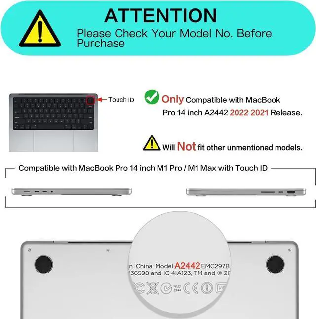 Alt view image 2 of 5 - MOSISO Compatible with MacBook Pro 14 inch Case 2021 2022 Release A2442 M1, Vertical Sleeve Bag&Plastic Hard Shell&Keyboard Skin&Screen Protector&Storage Bag,Lavender Gray&Gray