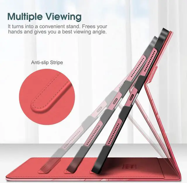 Alt view image 3 of 5 - Fintie Multi-Angle Viewing Case for iPad (A16) 11th Generation 11 Inch (2025), iPad 10th Generation 10.9 Inch 2022 + [Tuatara Magic Ring] 360 Degree Rotating Grip Stand Cover