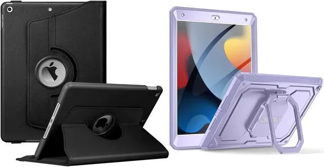 Main image of Fintie 360 Degree Rotating Case for iPad 9th / 8th / 7th Generation 10.2 Inch + Rotating Shockproof Fully-Body Rugged Case