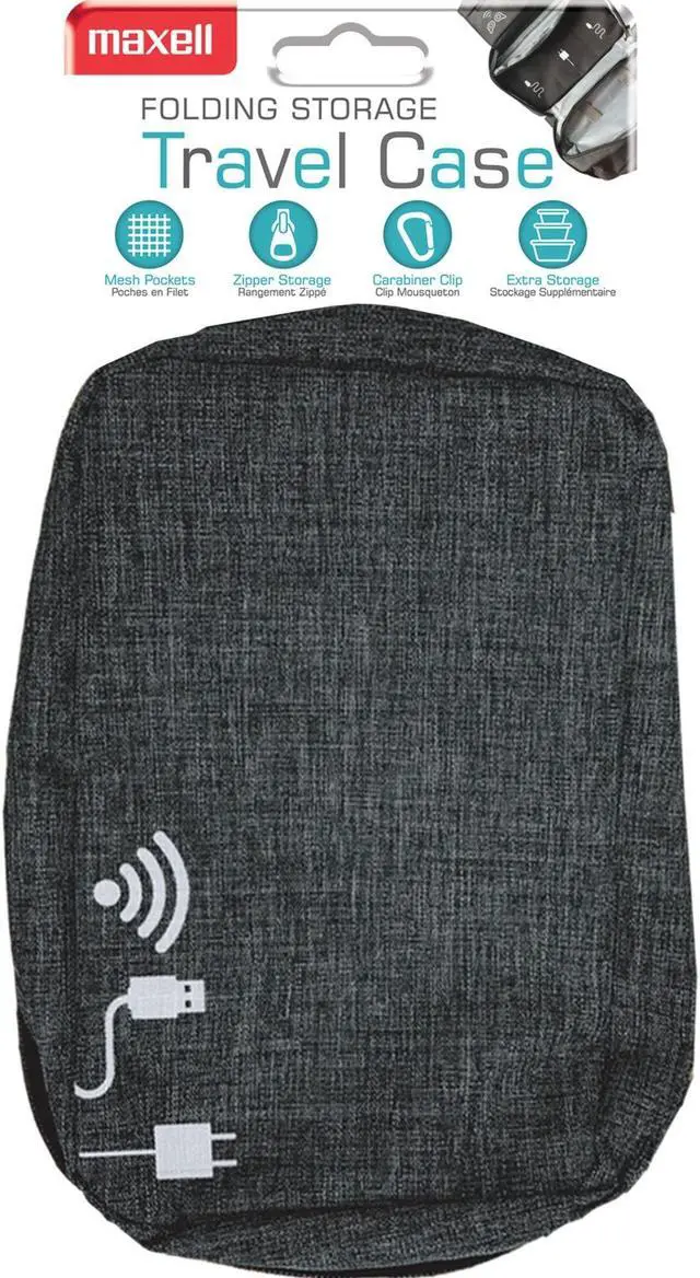 Main image of Maxell(r) Folding Storage Travel Case, Black, 199272