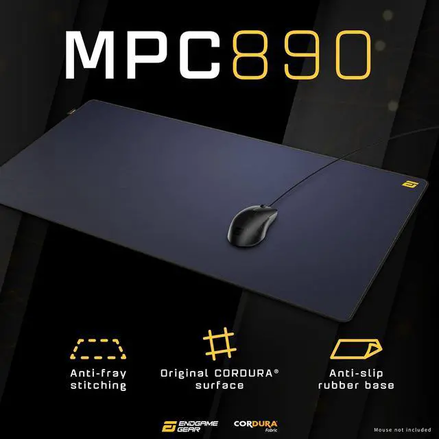 Alt view image 3 of 5 - ENDGAME GEAR MPC 890 Cordura Gaming Mouse Pad, Nonslip Desk Pad, Size 35.04" x 17.72", Navy Blue