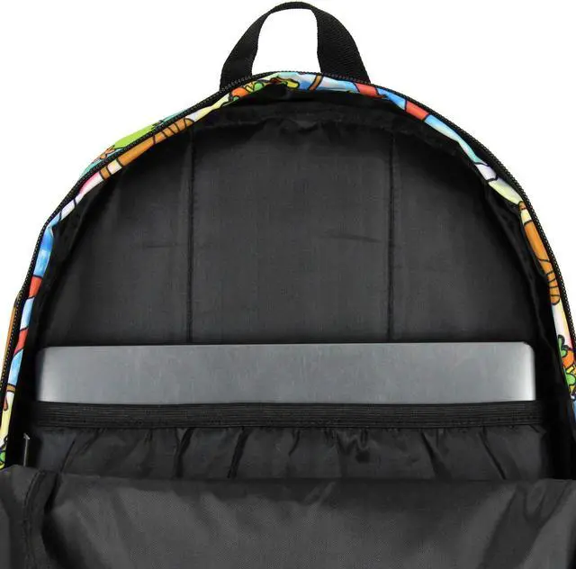 Alt view image 3 of 4 - Scooby Doo Themed Allover Design Tie Dye Travel Laptop Backpack