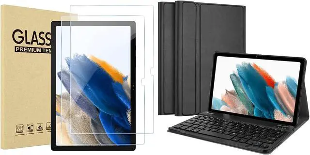 Main image of ProCase 2 Pack Galaxy Tab A8 10.5 2022 Screen Protector X200 X205 X207 Bundle with Galaxy Tab A8 10.5 Inch 2022 Keyboard Case