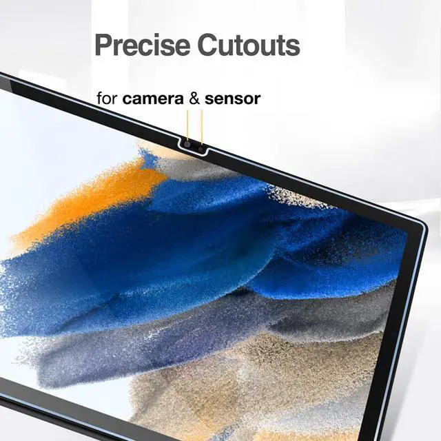 Alt view image 5 of 5 - ProCase 2 Pack Galaxy Tab A8 10.5 2022 Screen Protector X200 X205 X207 Bundle with Galaxy Tab A8 10.5 Inch 2022 Keyboard Case