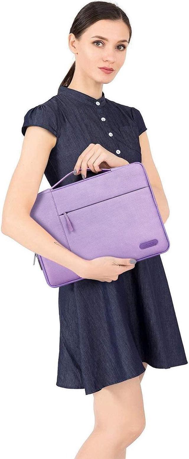 Alt view image 5 of 5 - MOSISO Wrist Rest Support for Mouse Pad & Keyboard Set&Laptop Sleeve Compatible with MacBook Air/Pro, 13-13.3 inch Notebook, Polyester Multifunctional Briefcase Bag, Light Purple