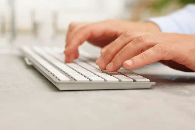 Alt view image 5 of 5 - Cherry KC 6000 C Slim Keyboard Made with Mac Layout. Scissor Tech Typing for Near Silent. Alternative to Magic Keyboards. USB-C Wired. US Layout White and Silver.