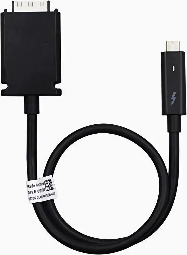 Main image of FKA 2.6 ft Black Male-to-Female USB Type C Thunderbolt Dock Cable for Dell TB15 TB16 Docking Station, 24 Pins, Data Transfer