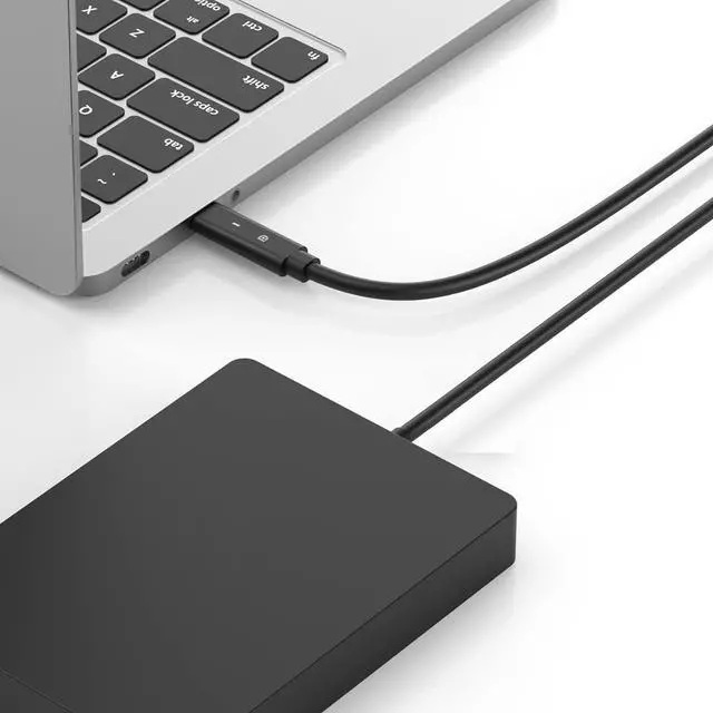 Alt view image 5 of 5 - FKA 2.6 ft Black Male-to-Female USB Type C Thunderbolt Dock Cable for Dell TB15 TB16 Docking Station, 24 Pins, Data Transfer